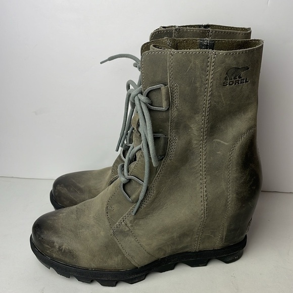 Sorel Joan of Arctic Quarry Leather Ankle Boots - Picture 5 of 10